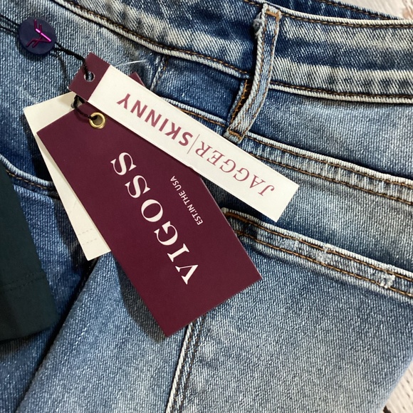 1101. Vigoss “Jagger Skinny Jean” Legacy Stretch Medium Blue NWT Size 31 - Picture 3 of 7
